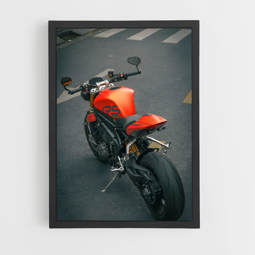 Poster moto Speed Triple RS raffiné – affiche Triumph (vue 2)